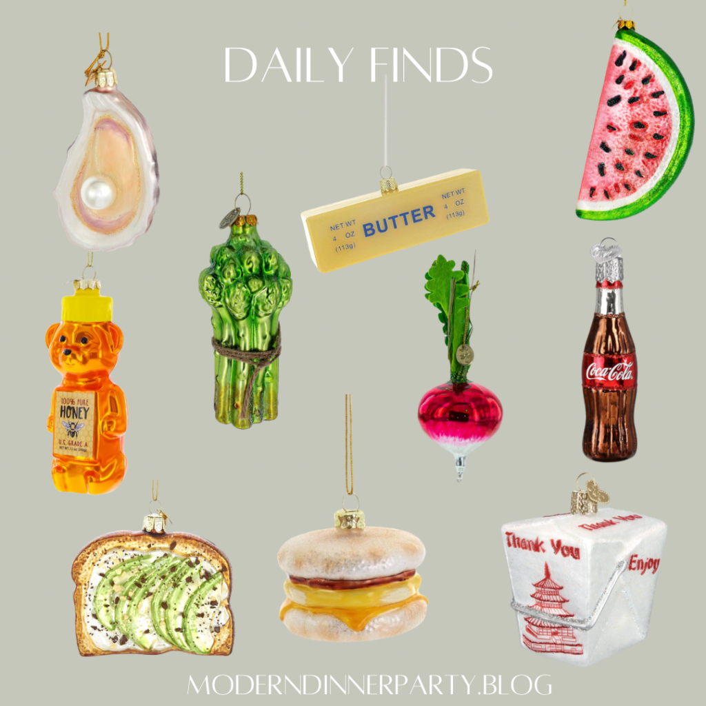 Glass Christmas Ornaments for&nbsp;Foodies