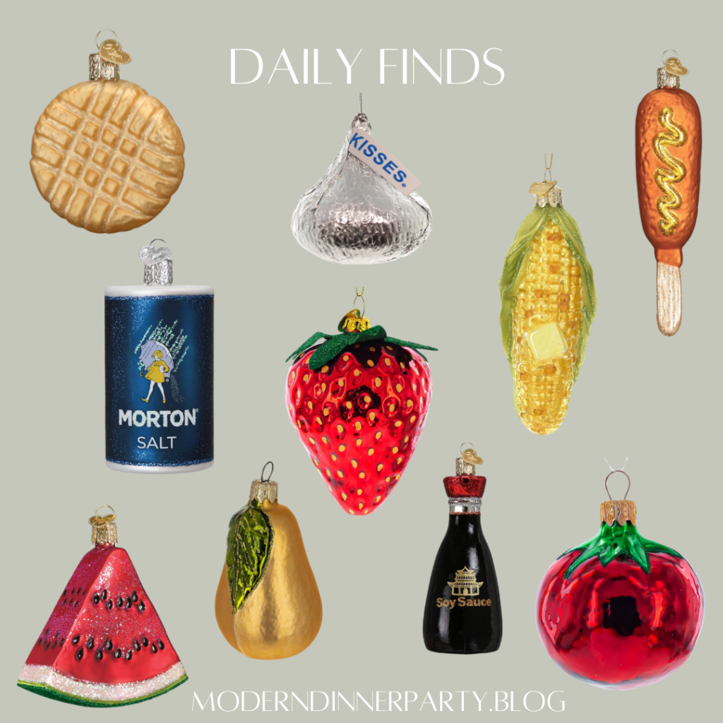 Glass Food Ornaments&nbsp;Galore