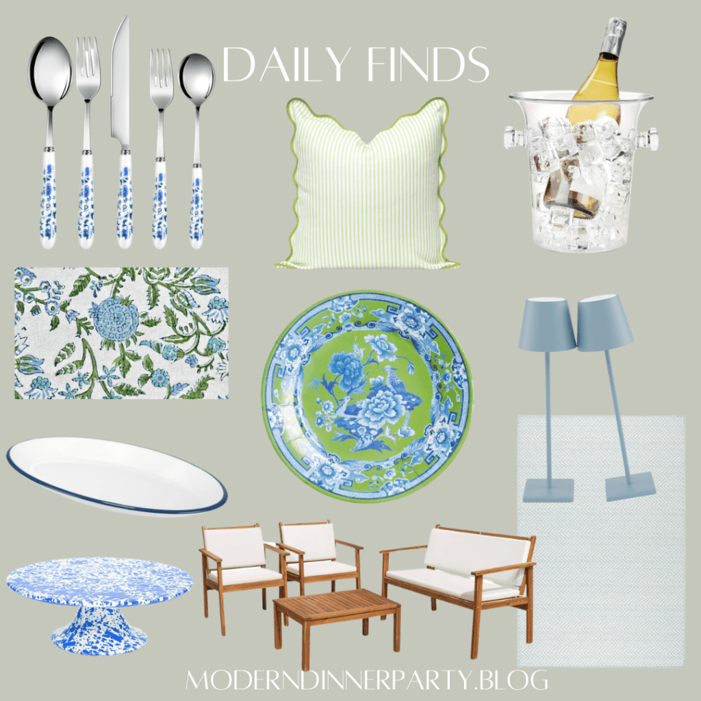 Blue & Green Outdoor&nbsp;Table