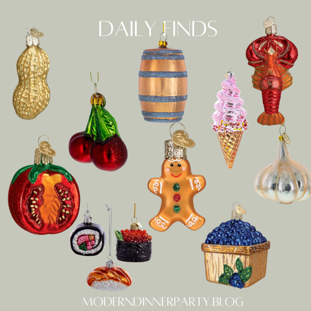 Food Ornaments Galore