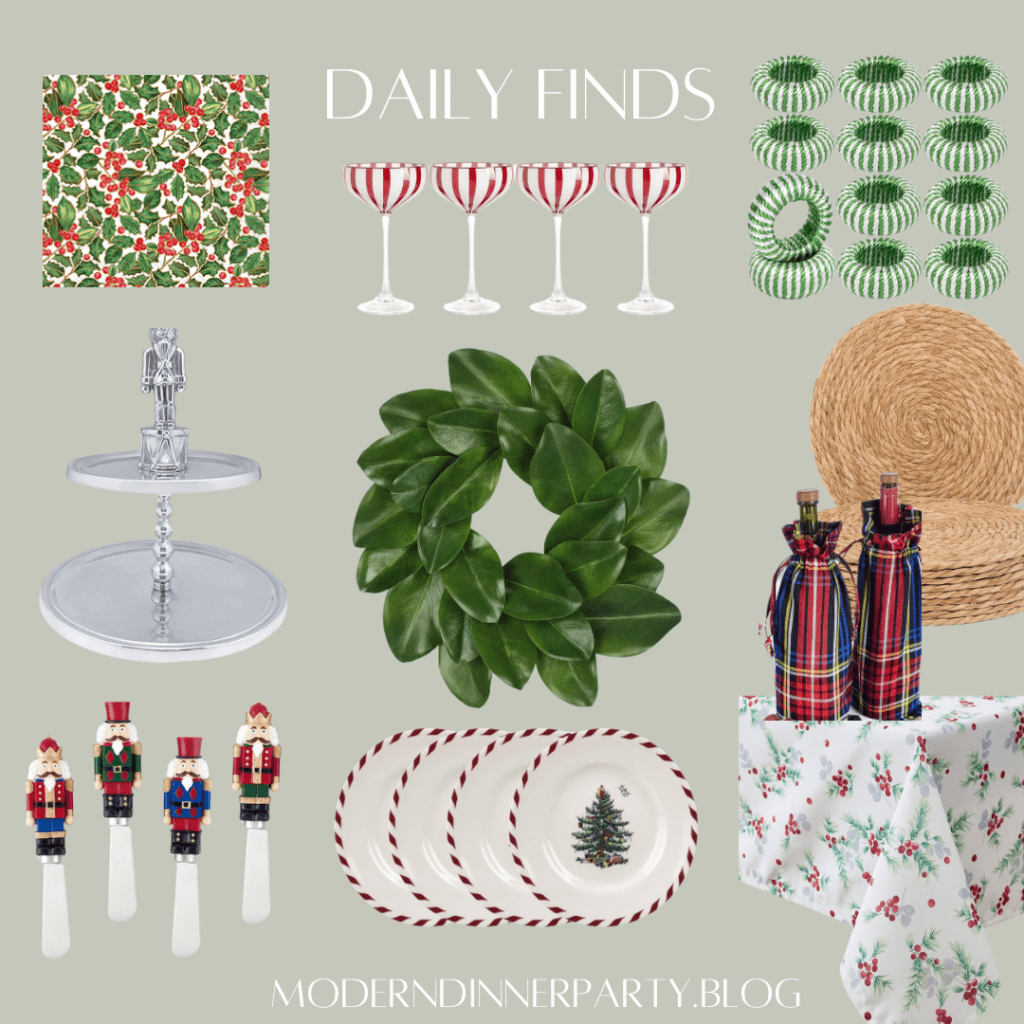 Mix and Match Christmas Party&nbsp;Tablescape