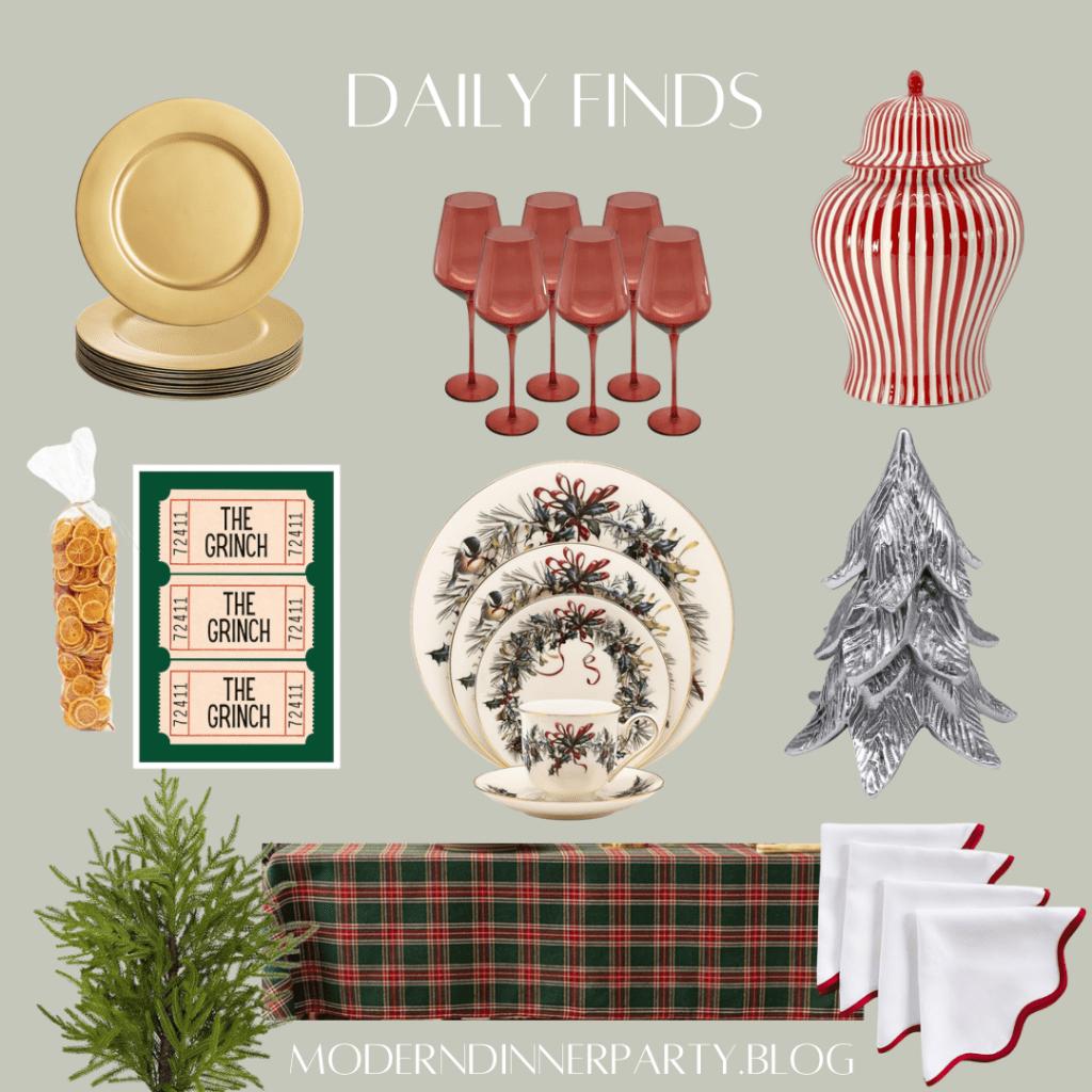 Classically Moody Christmas&nbsp;Tablescape