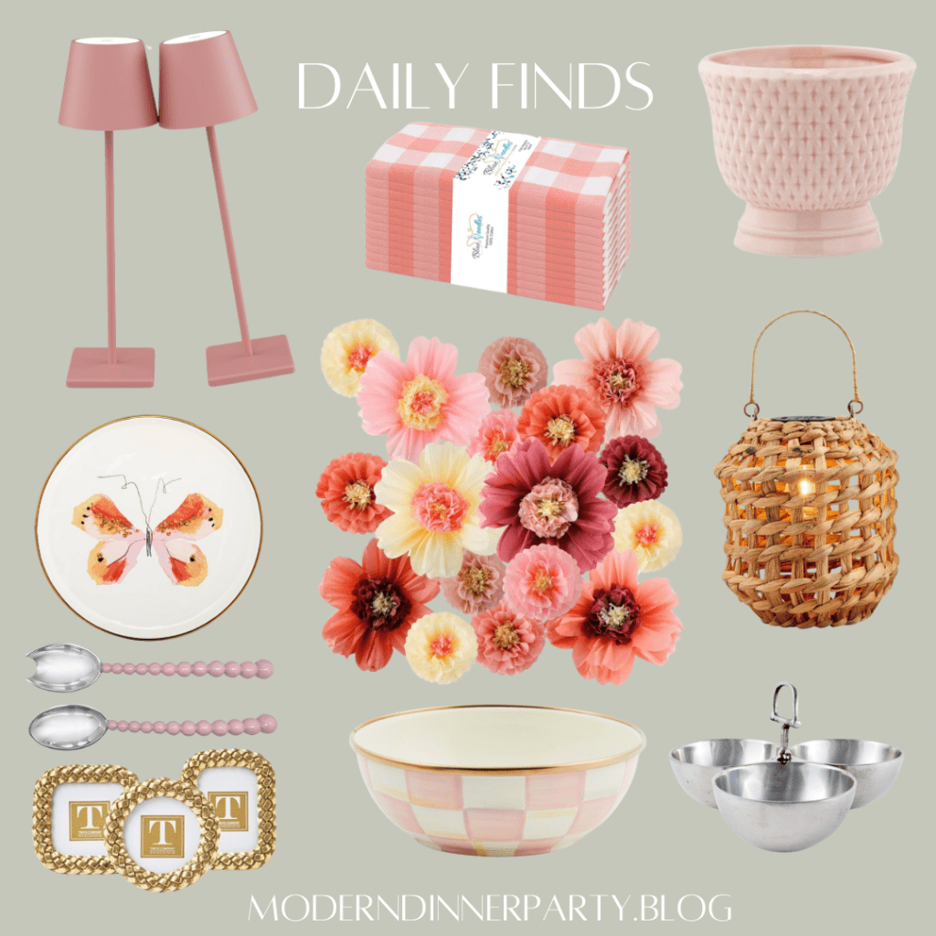 Dusty Blush Pink&nbsp;Tablescape