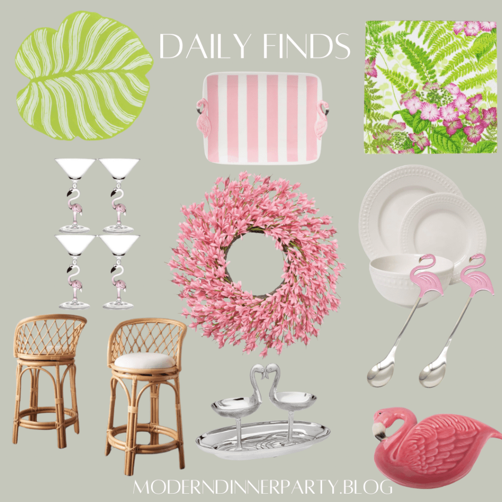 Flamingo Themed Dinner Party